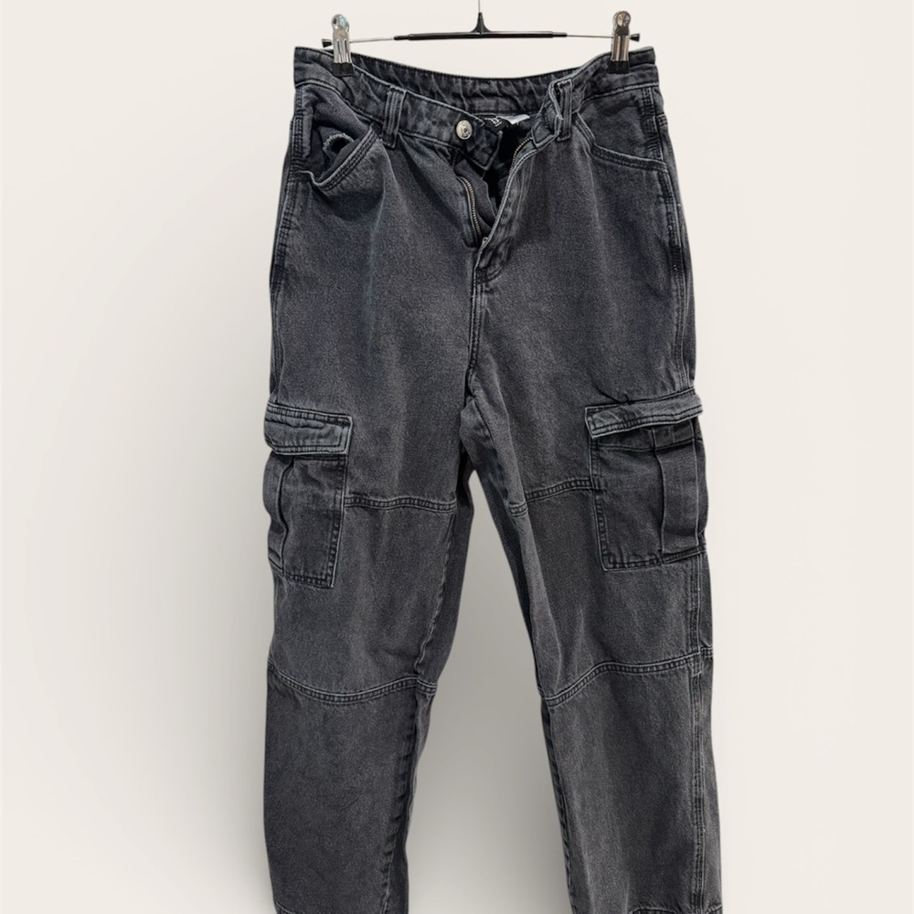 H&M Dark Gray Cargo Pants for Men